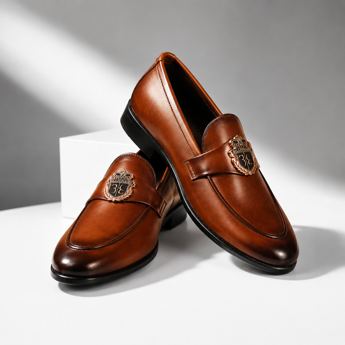 Classic Brown Leather Horsebit Loafers