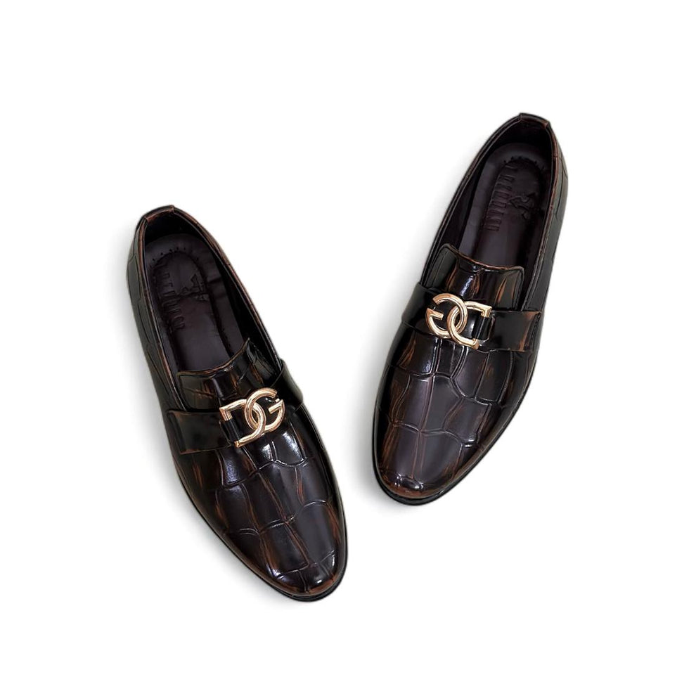 Classic Brown Leather DGLoafers