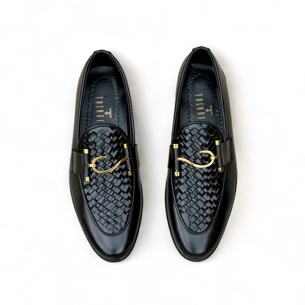 Classic Brown Leather S BUKLE Loafers