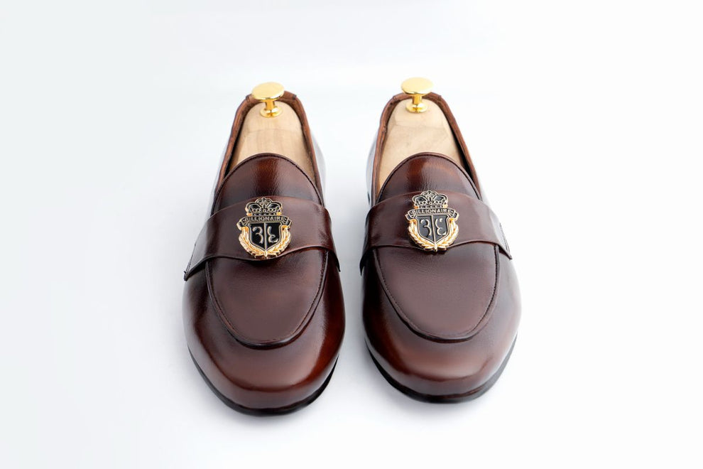Classic Brown Leather Horsebit Loafers
