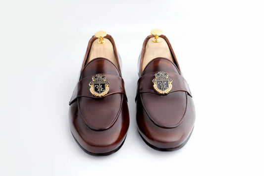 Classic Brown Leather Horsebit Loafers