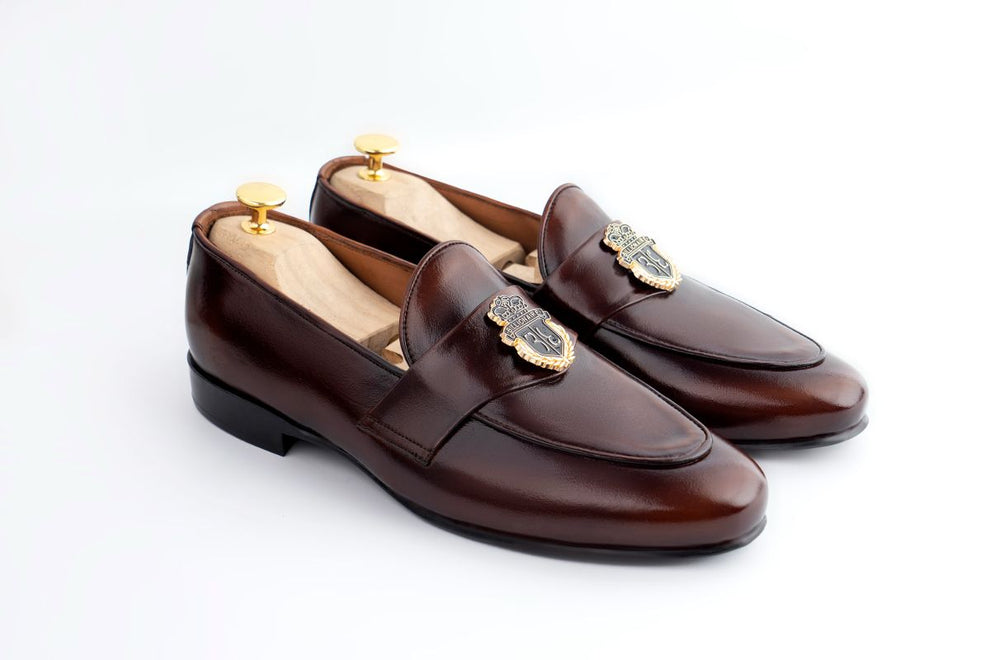 Classic Brown Leather Horsebit Loafers