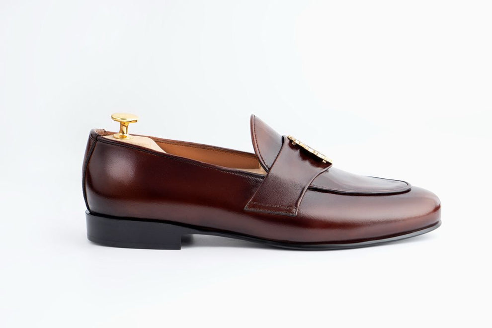 Classic Brown Leather Horsebit Loafers